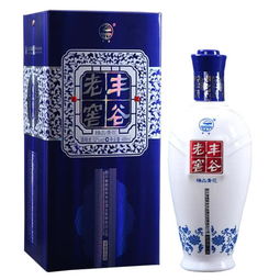 52度四川豐谷酒業豐谷老窖精品青花濃香型白酒 禮盒裝收藏酒488ml