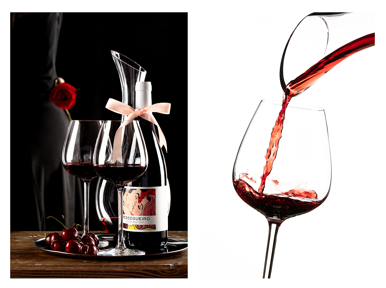 紅酒的產品攝影